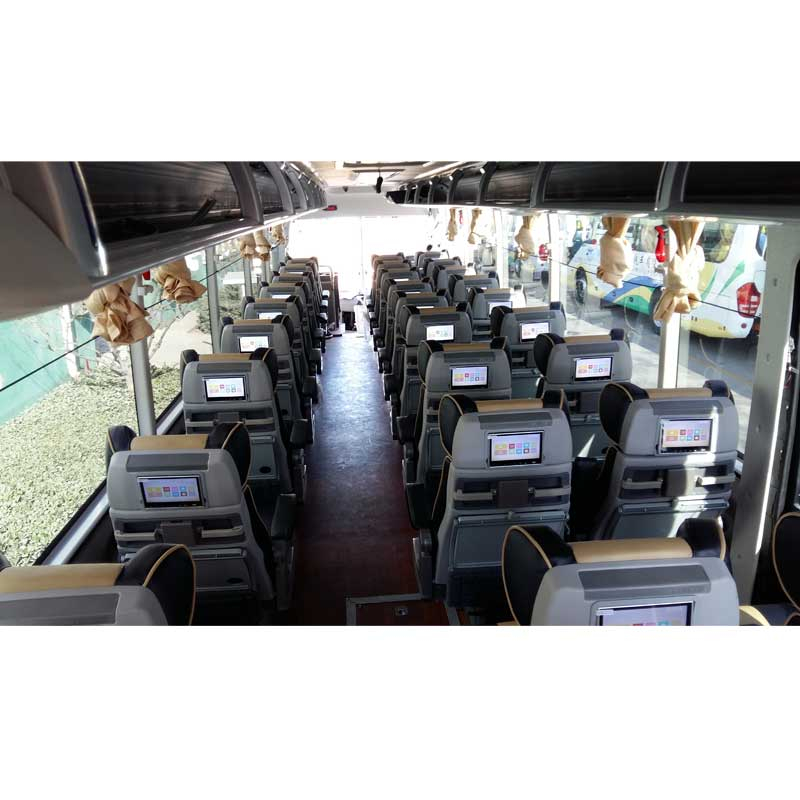 Luxury bus vod entertainment system